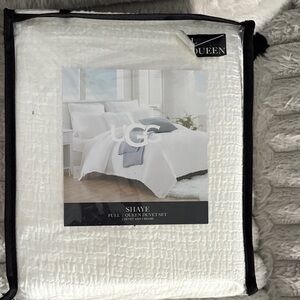 UGG Shaye Textured White Duvet Cover